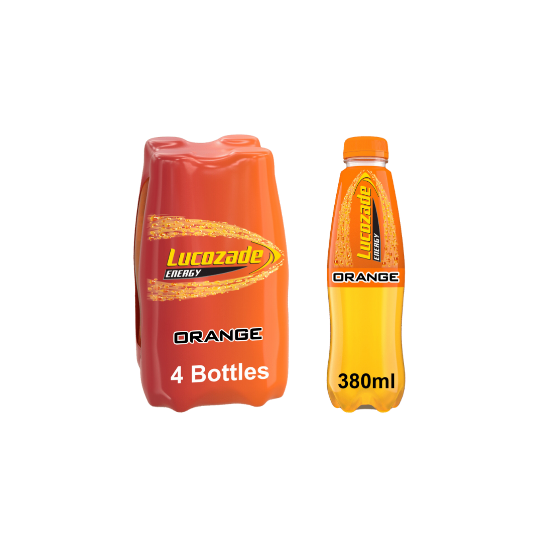 Lucozade Energy Drink Orange 4x380ml