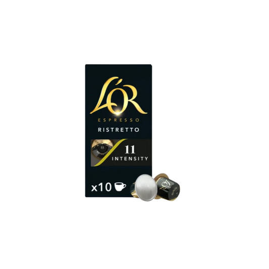 L'OR Espresso Ristretto Intensity 11 Aluminium Coffee Pods x10