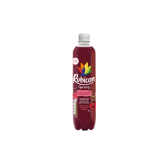 Rubicon Spring Black Cherry Raspberry Flavoured Sparkling Spring Water 500ml