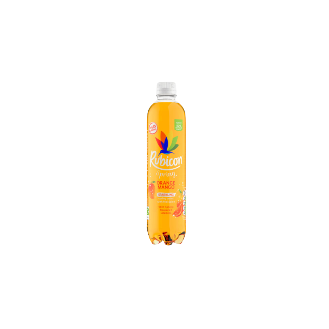 Rubicon Spring Orange Mango Flavoured Sparkling Spring Water 500ml