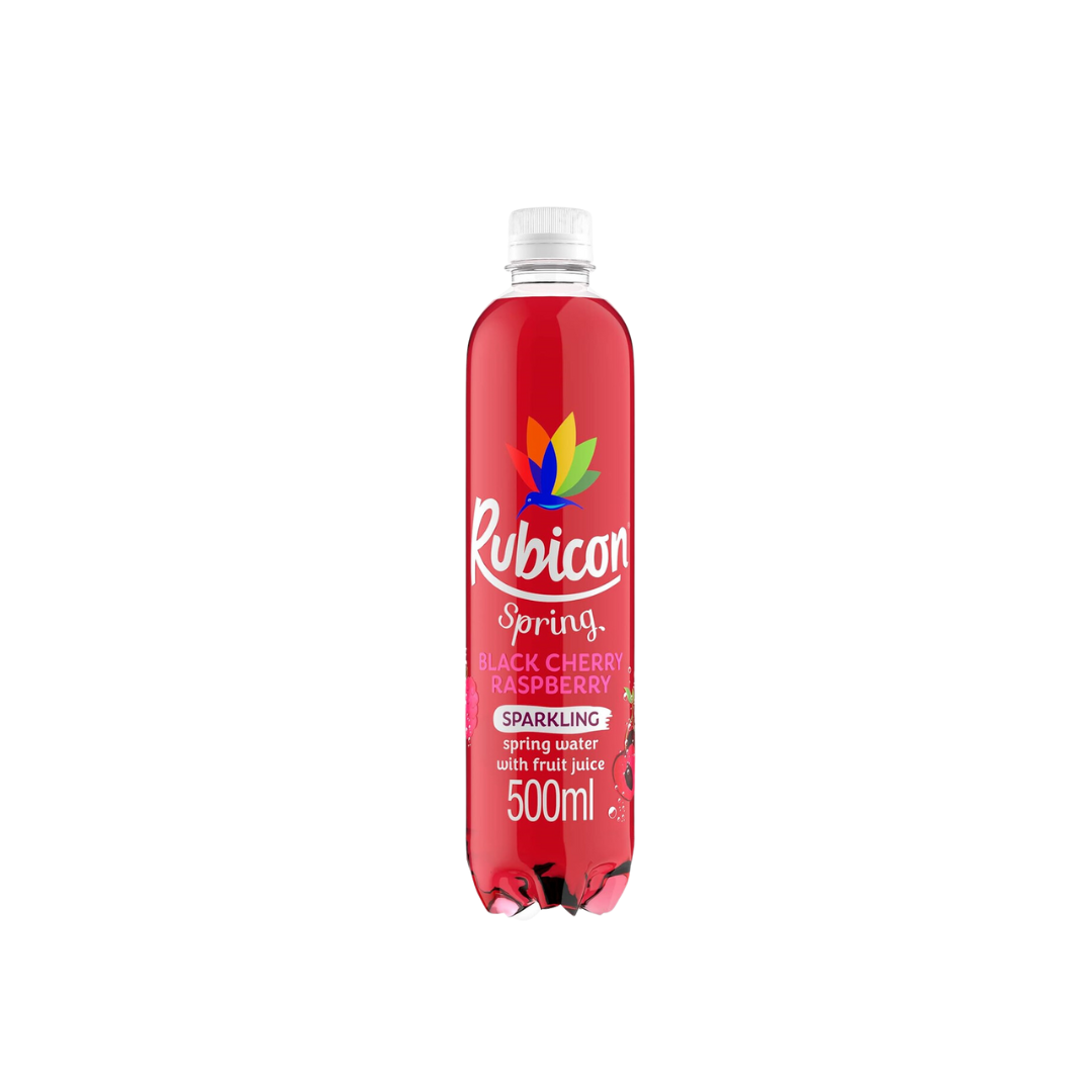 Rubicon Spring Black Cherry Raspberry Flavoured Sparkling Spring Water 1.5L