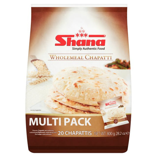 Wholemeal Chapattis Multipack (20 Pcs)