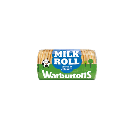 Warburtons Soft Round White Bread Milk Roll 400g