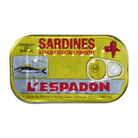 L’Espadon Sardines Chilli 125g