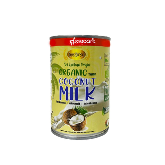 INDU SRI ORGANIC COCONUT MILK 400ML