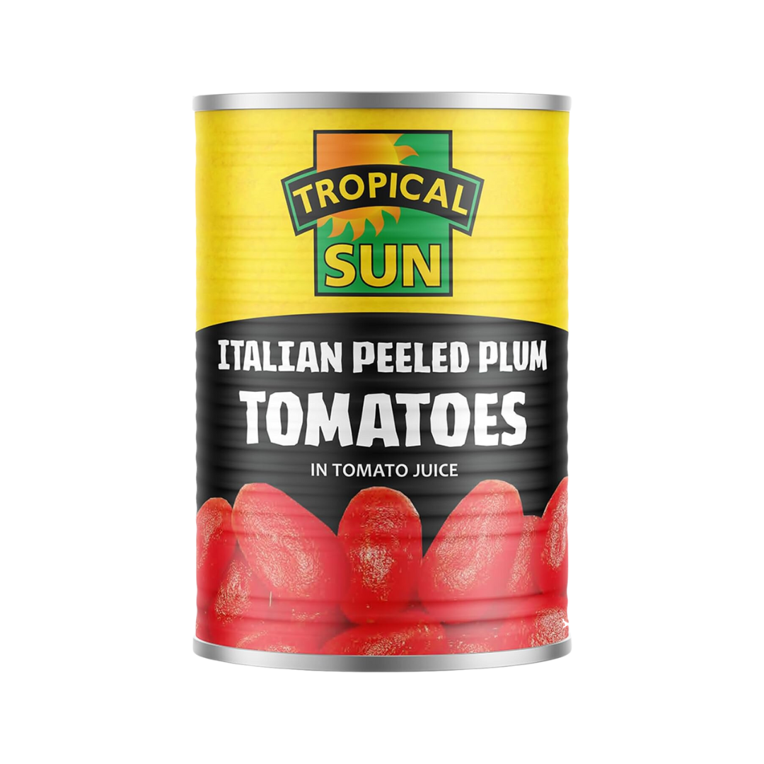 Tropical Sun Peeled Plum Tomatoes 400g