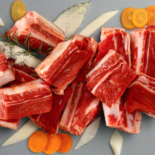 Diced bone-in beef cubes (1 kg)